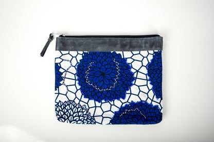 Zipper Pouch- "Maua" Medium