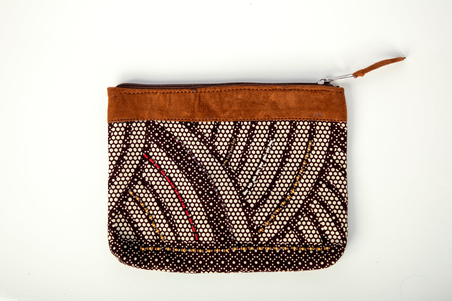 Zipper Pouch- "Mduara" Medium